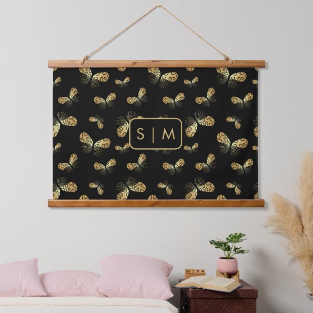 Moth Butterfly pattern Hanging Tapestry (Bedroom)