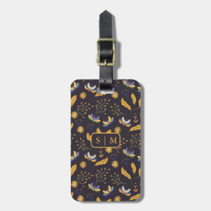 Moth Butterfly pattern  Luggage Tag