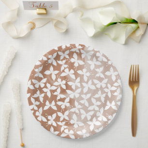 Moth Butterfly Pattern Paper Plate