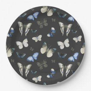 Moth Butterfly Pattern Paper Plate