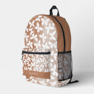  Moth Butterfly Pattern Printed Backpack