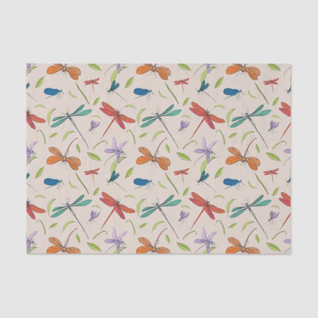  Moth Butterfly Pattern Tissue Paper (Front)