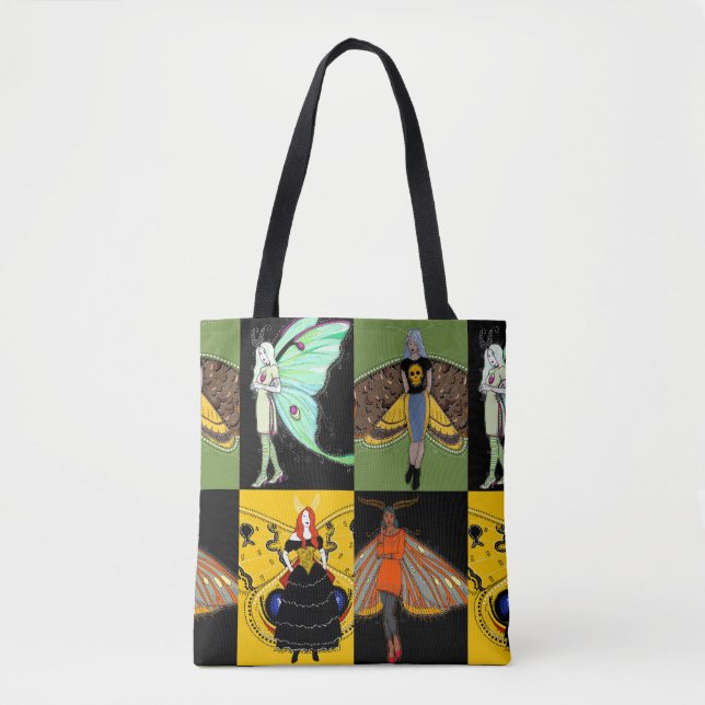 Moth fairies fairy print tote bag (Front)