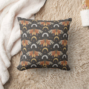 Moth Floral Pattern Cushion