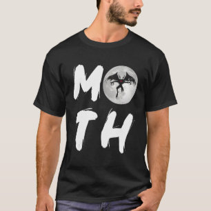 Moth Folklore Cryptozoology Cryptid Monster Moon M T-Shirt