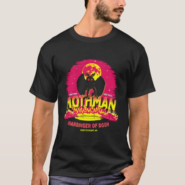 Moth Harbinger Of Doom Cryptid Creature T-Shirt (Front)