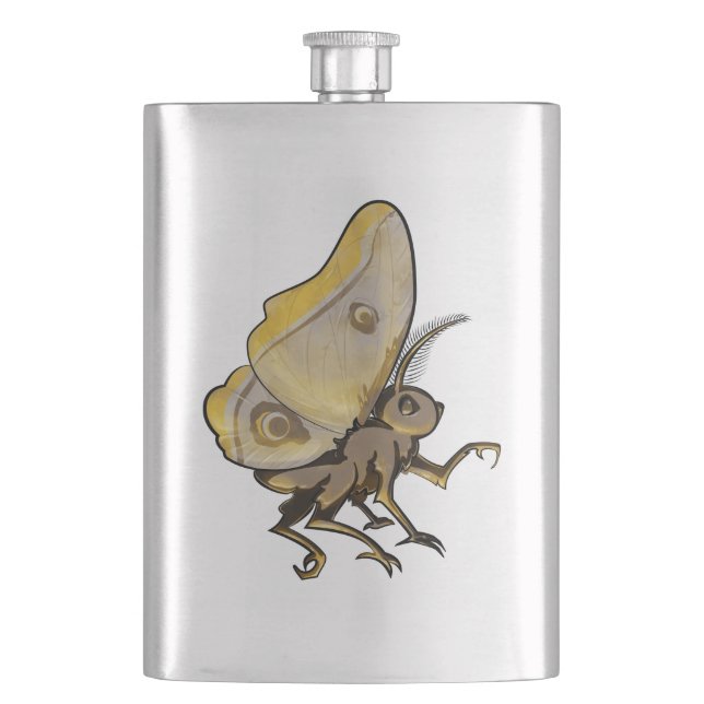 Moth Hip Flask (Front)
