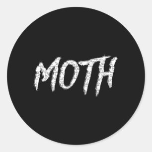 Moth Lamp Meme Classic Round Sticker