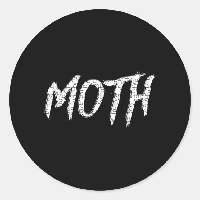 Moth Lamp Meme Classic Round Sticker (Front)
