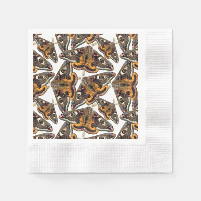 Moth pattern napkin (Front)