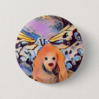Moth Pixie 6 Cm Round Badge