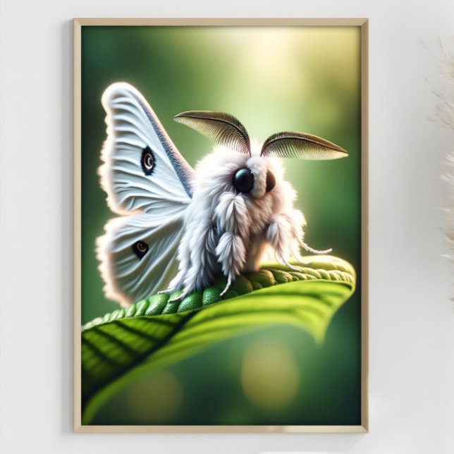Moth Poodle Fantasy Surreal Mutated Moth  Poster (Creator Uploaded)