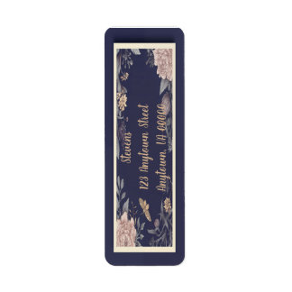 Moth, Rose & Thistle Return Address Labels