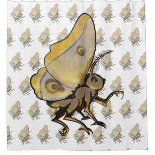 Moth Shower Curtain