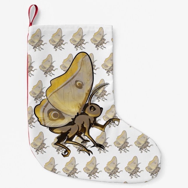 Moth Small Christmas Stocking (Front)