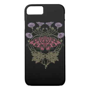 Moth Talisman - Whimsigoth Witchy Art - Color Vers iPhone 8/7 Case