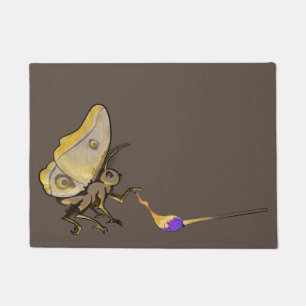 Moth to a Flame Doormat