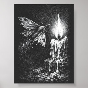 Moth to the Flame — by BurnsInHell Poster
