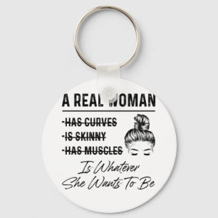 Mother A Real Woman Birthday Key Ring