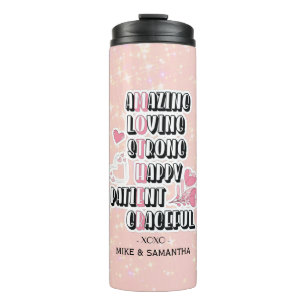 Mother Acronym   Floral   Mother's Day Gift Thermal Tumbler