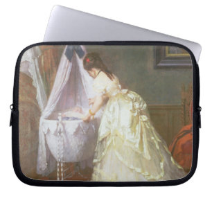 Mother and Baby, 1869 (oil on panel) Laptop Sleeve