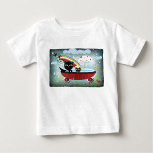 Mother and Baby cat bathtube T-Shirt