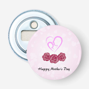 Mother and Baby Child Carnation Mother's Day Bottle Opener