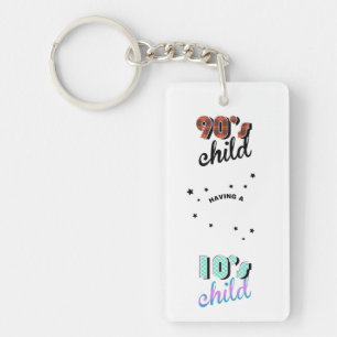 Mother and Baby Decades 1990s / 2010s Key Ring