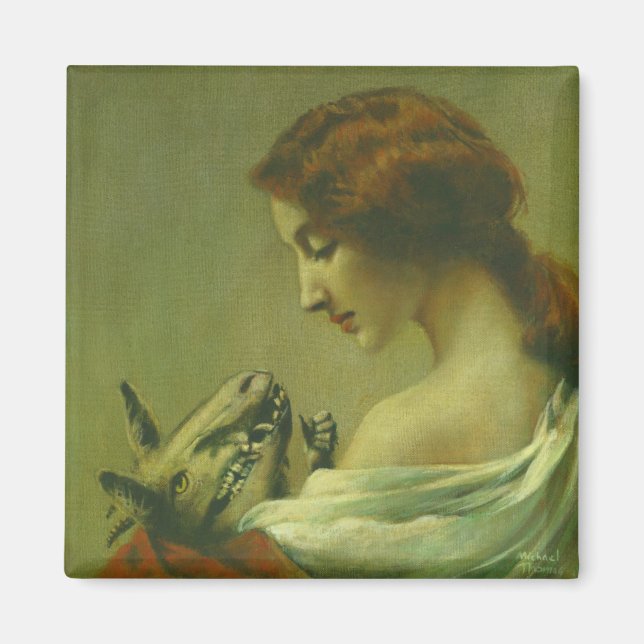 Mother And Baby Devil Changeling Magnet (Front)