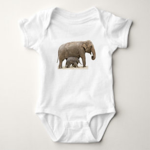 Mother and Baby Elephant Bodysuit