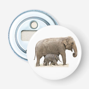 Mother and Baby Elephant Bottle Opener