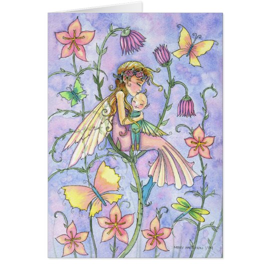 Mother and Baby Fairy Greeting Card