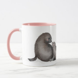 Mother and baby fur seal 'Best mum ever' mug
