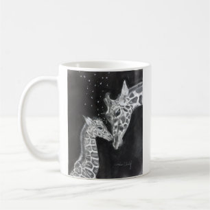 Mother and Baby Giraffe mug