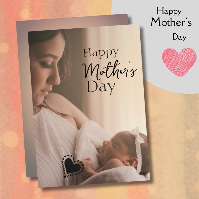Mother and Baby Mother's Day Photo Card (Mother and Baby Mother's Day Photo Card)