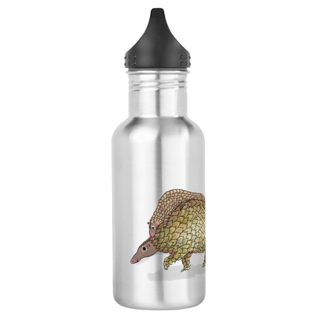 Mother and baby pangolin water bottle (Left)