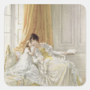 Mother and Child, 1864 Square Sticker