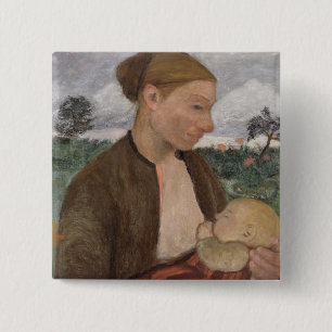 Mother and Child, 1903 15 Cm Square Badge