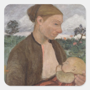 Mother and Child, 1903 Square Sticker