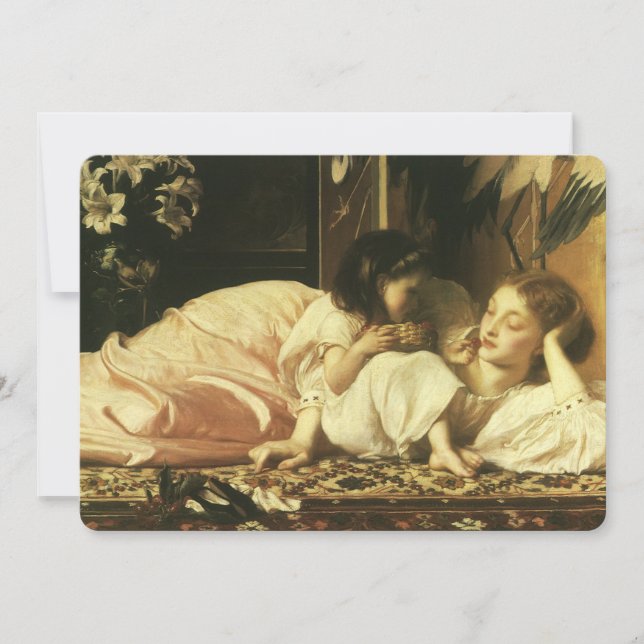 Mother and Child (aka Cherries) by Lord Leighton (Front)