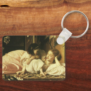 Mother and Child (aka Cherries) by Lord Leighton Key Ring