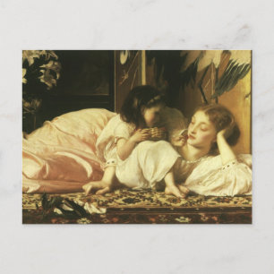 Mother and Child (aka Cherries) by Lord Leighton Postcard