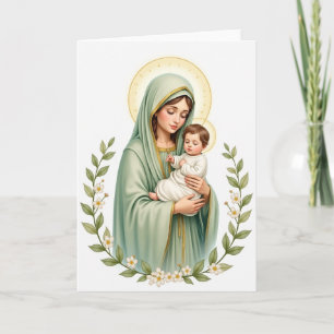 Mother And Child Blessing Card