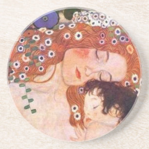 Mother and Child by Klimt Coaster