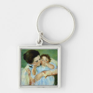 Mother and Child by Mary Cassat Key Ring
