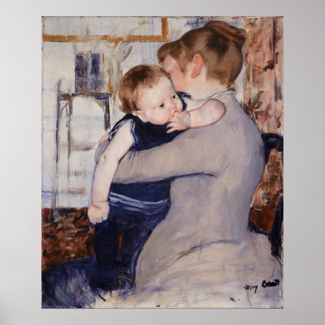 Mother and Child by Mary Cassatt Poster (Front)