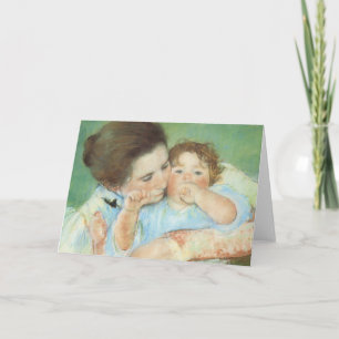 Mother and Child by Mary Cassatt, Vintage Fine Art Card