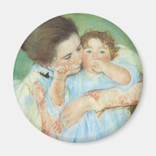 Mother and Child by Mary Cassatt, Vintage Fine Art Magnet