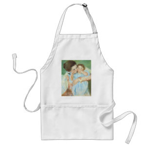 Mother and Child by Mary Cassatt, Vintage Fine Art Standard Apron