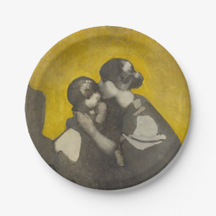 Mother and Child (by Norah Neilson Grey) Paper Plate